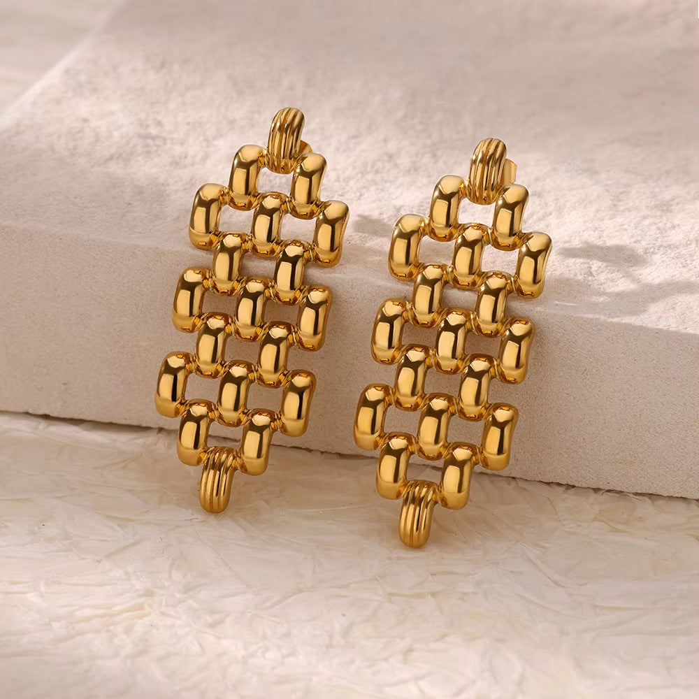Boucle d'oreille en acier inoxydable