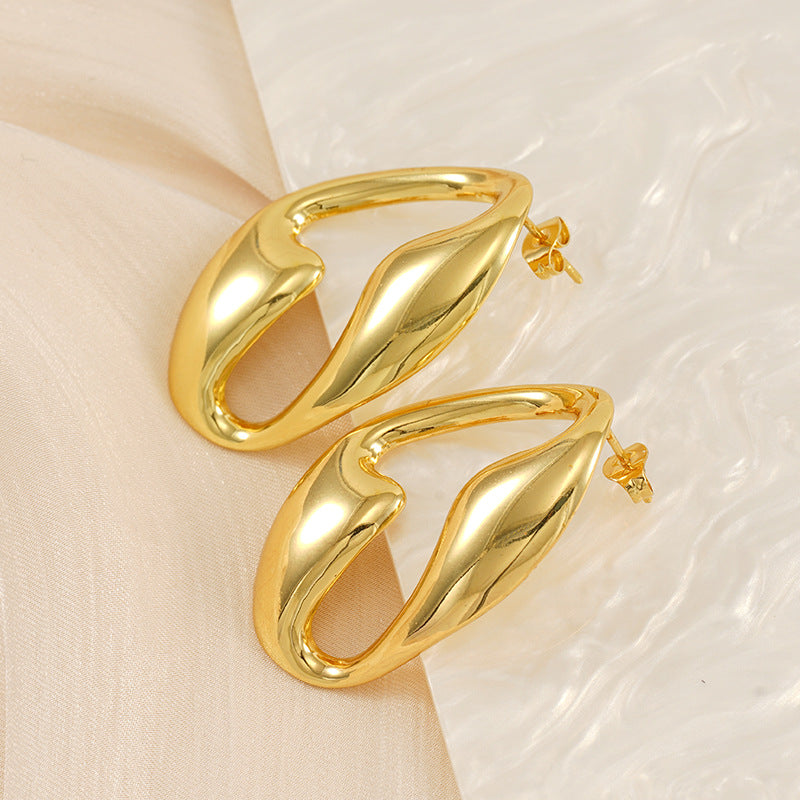 Boucle d'oreille en acier inoxydable