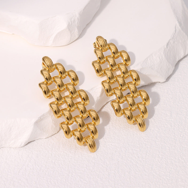 Boucle d'oreille en acier inoxydable
