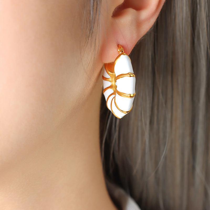 Boucle d'oreille en acier inoxydable