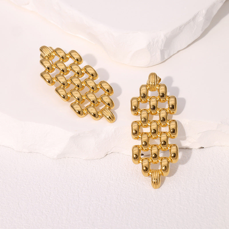 Boucle d'oreille en acier inoxydable