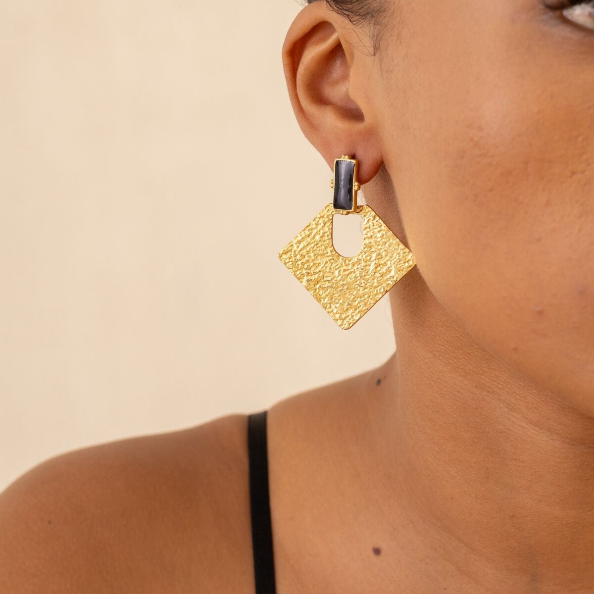 Boucle d'oreille en acier inoxydable