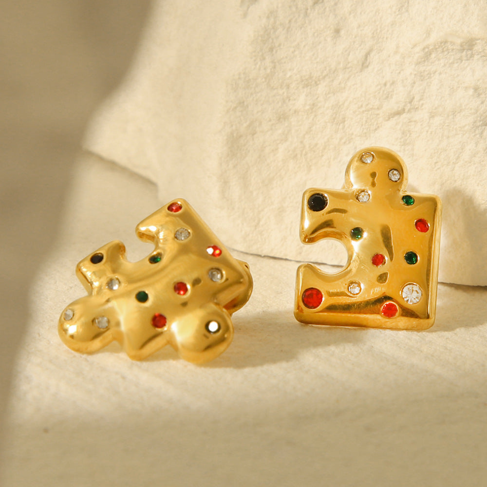 Boucle d'oreille en acier inoxydable
