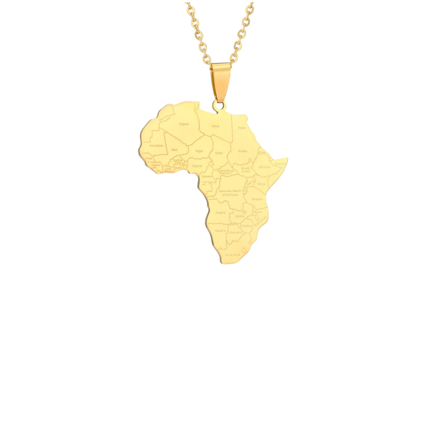 Carte Afrique Gravée