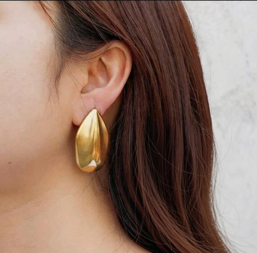 Boucles d’oreilles goutte en acier inoxydable