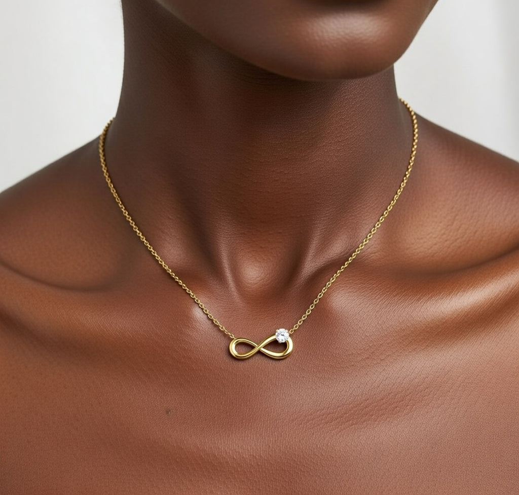 Collier infini en acier inoxydable