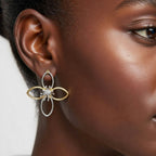 Boucles d’oreilles fleur fantaisie