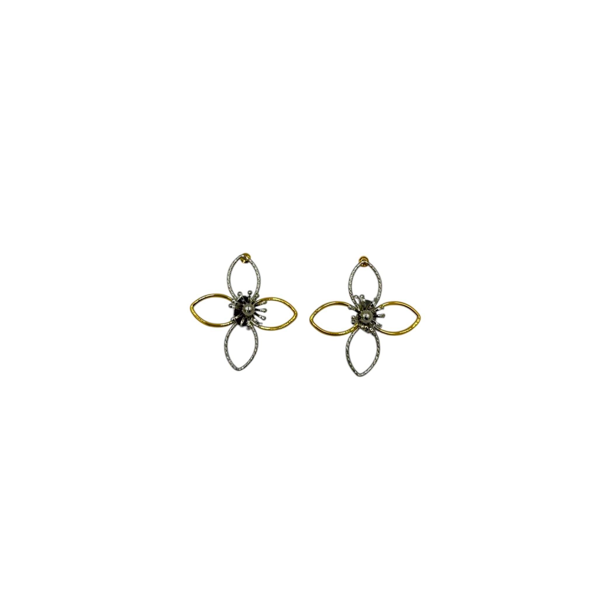 Boucles d’oreilles fleur fantaisie