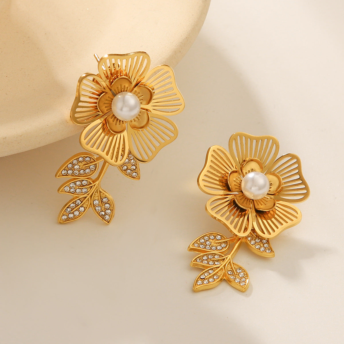 Boucle d'oreille en acier inoxydable