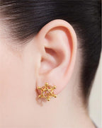 Boucle d'oreille cyclone en acier inoxydable