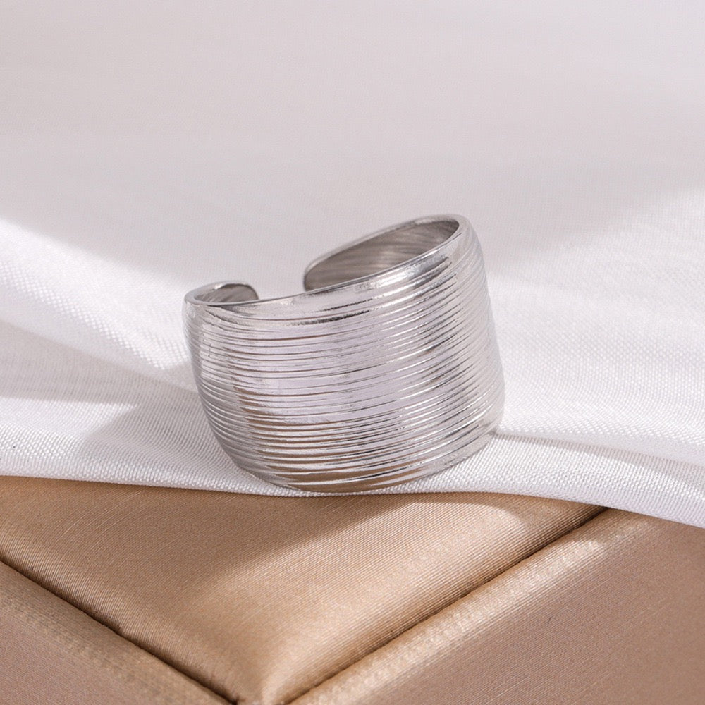 Bague large en acier inoxydable