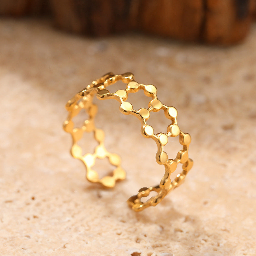 Bague chaîne en acier inoxydable