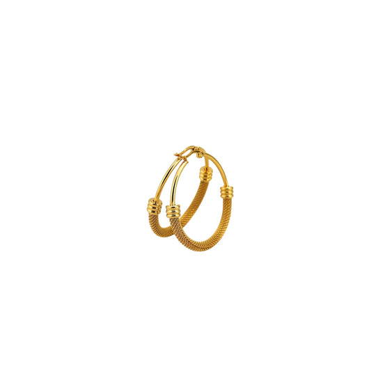 Boucle d'oreille en acier inoxydable