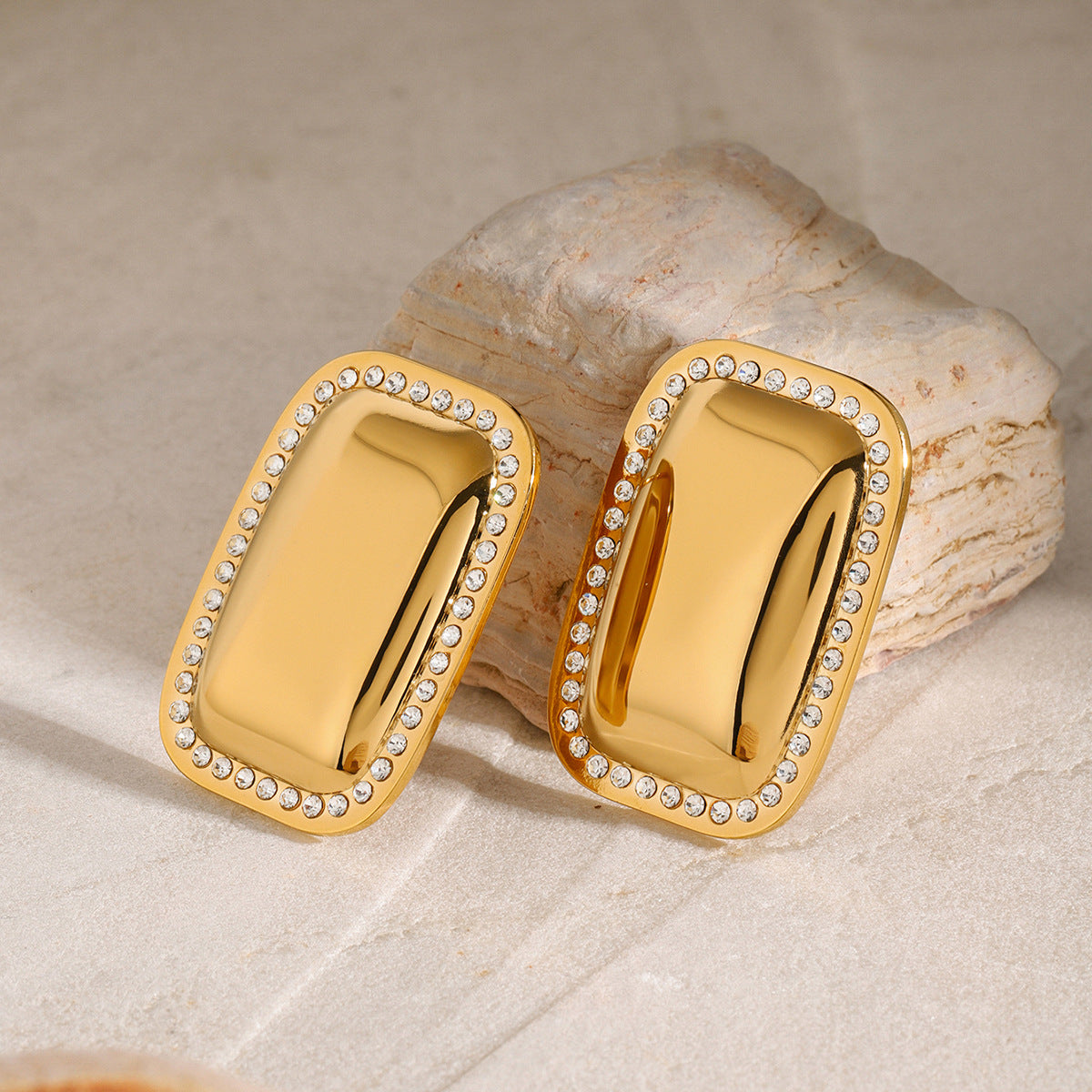 Boucle d'oreille en acier inoxydable