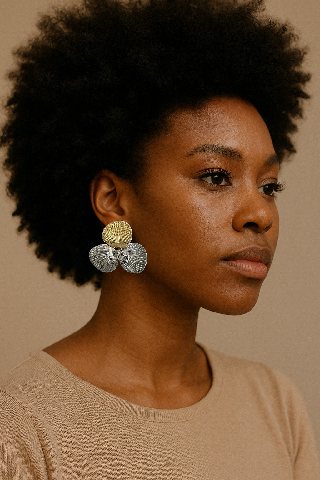 Boucles d’oreilles disques fantaisie