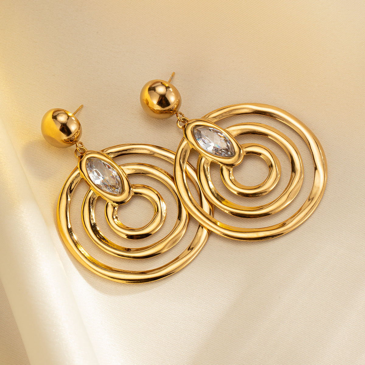 Boucle d'oreille en acier inoxydable