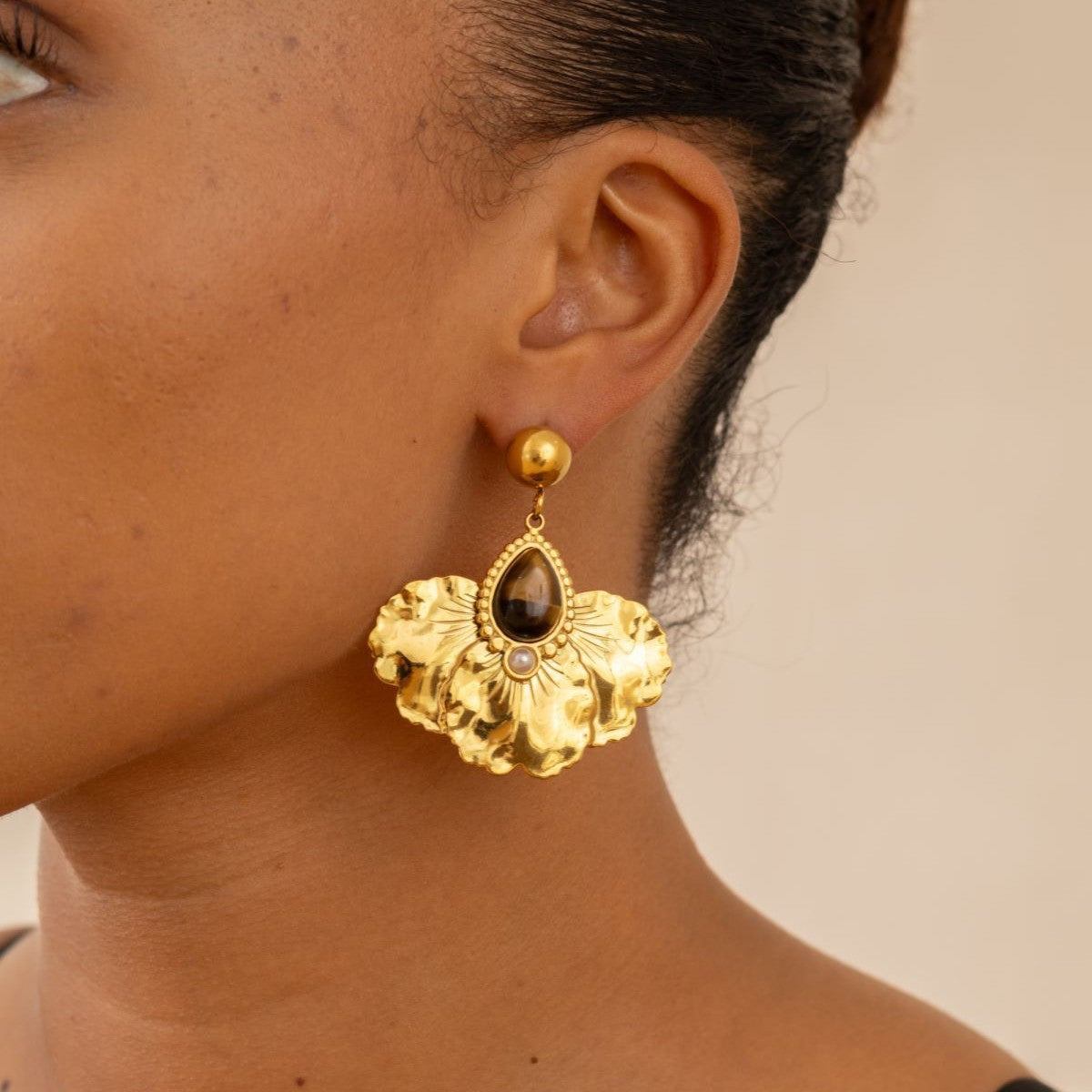 Boucle d'oreille en acier inoxydable