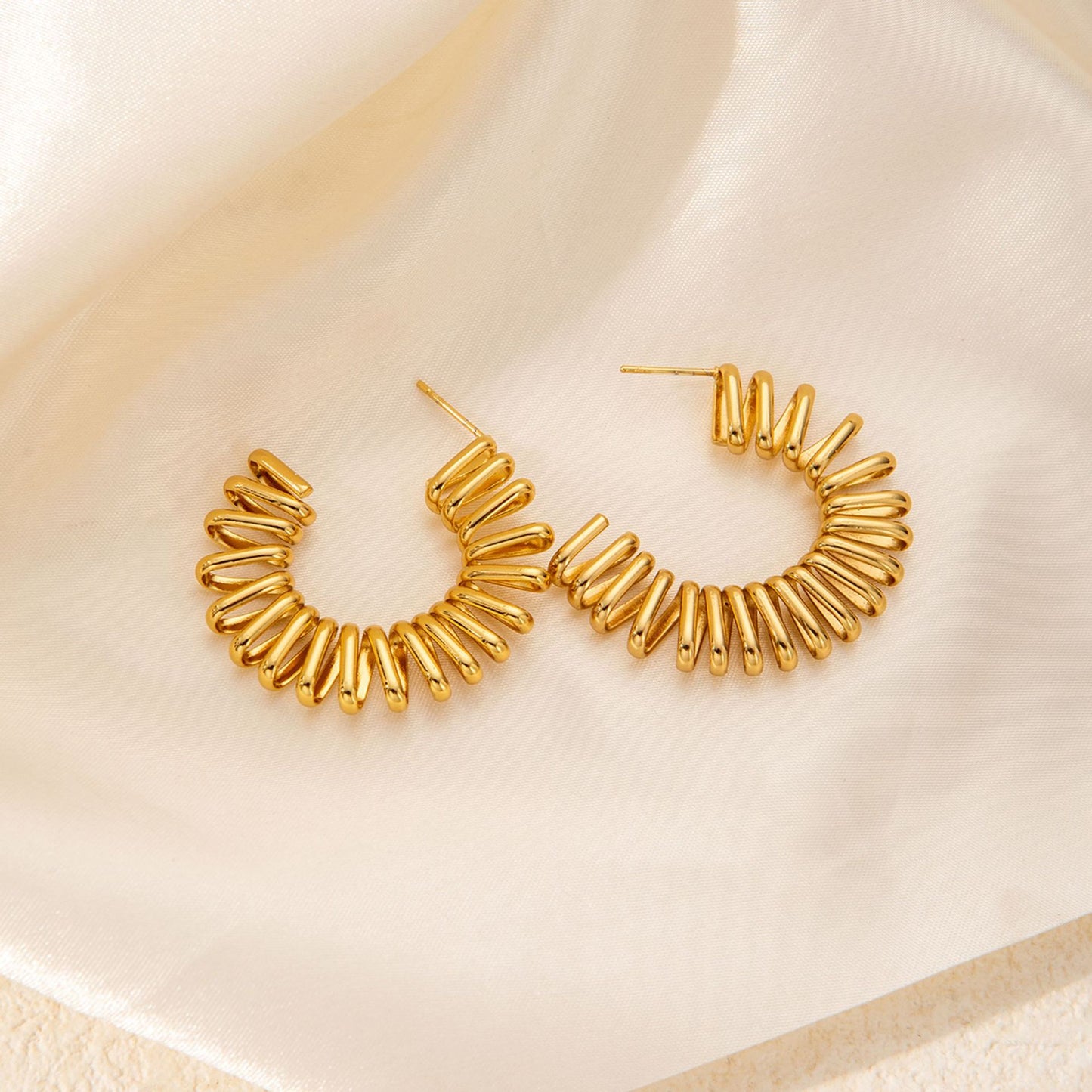 Boucle d'oreille en acier inoxydable