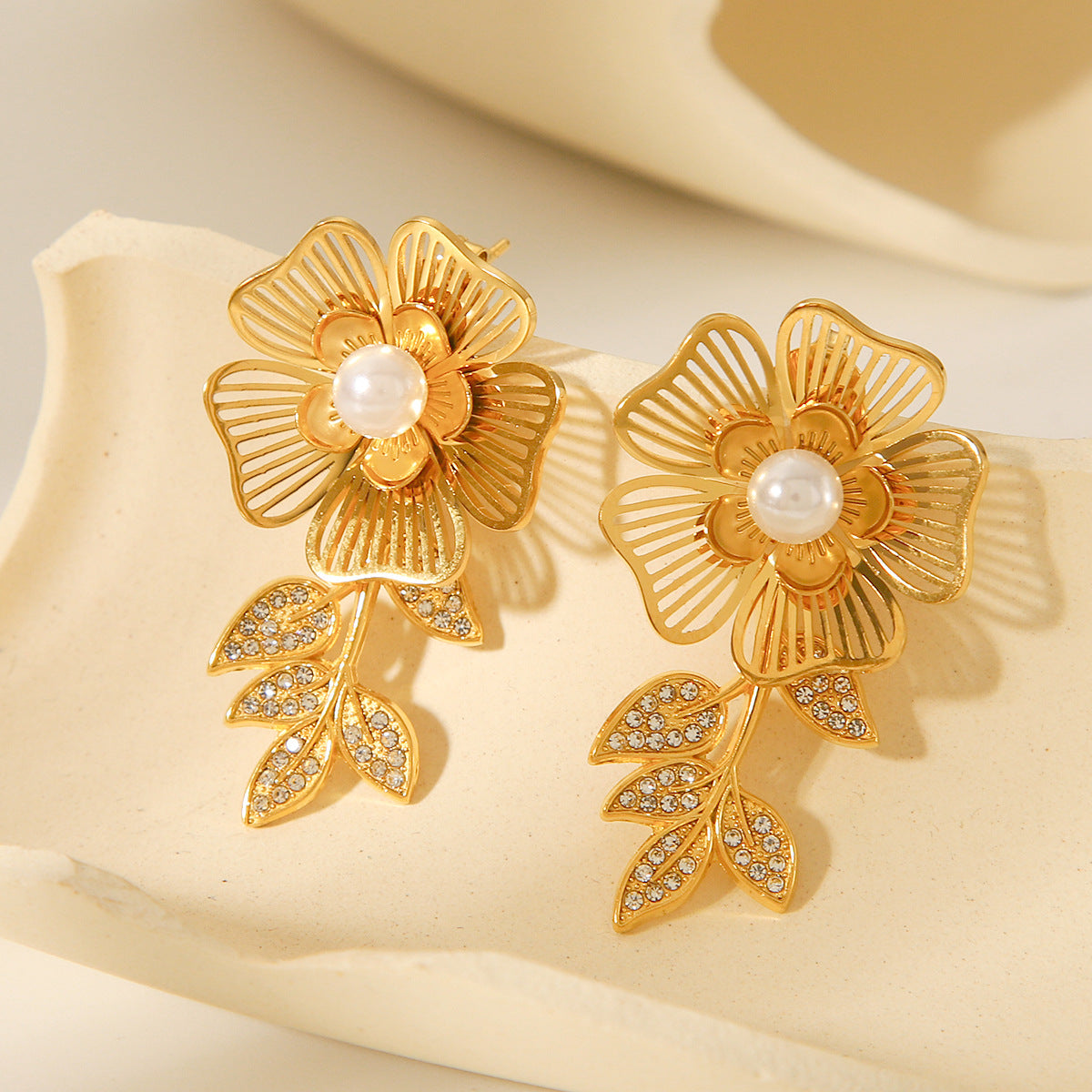 Boucle d'oreille en acier inoxydable