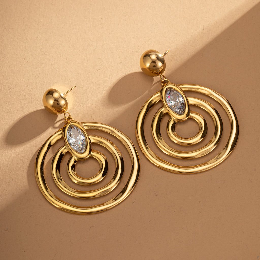 Boucle d'oreille en acier inoxydable