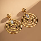 Boucle d'oreille en acier inoxydable