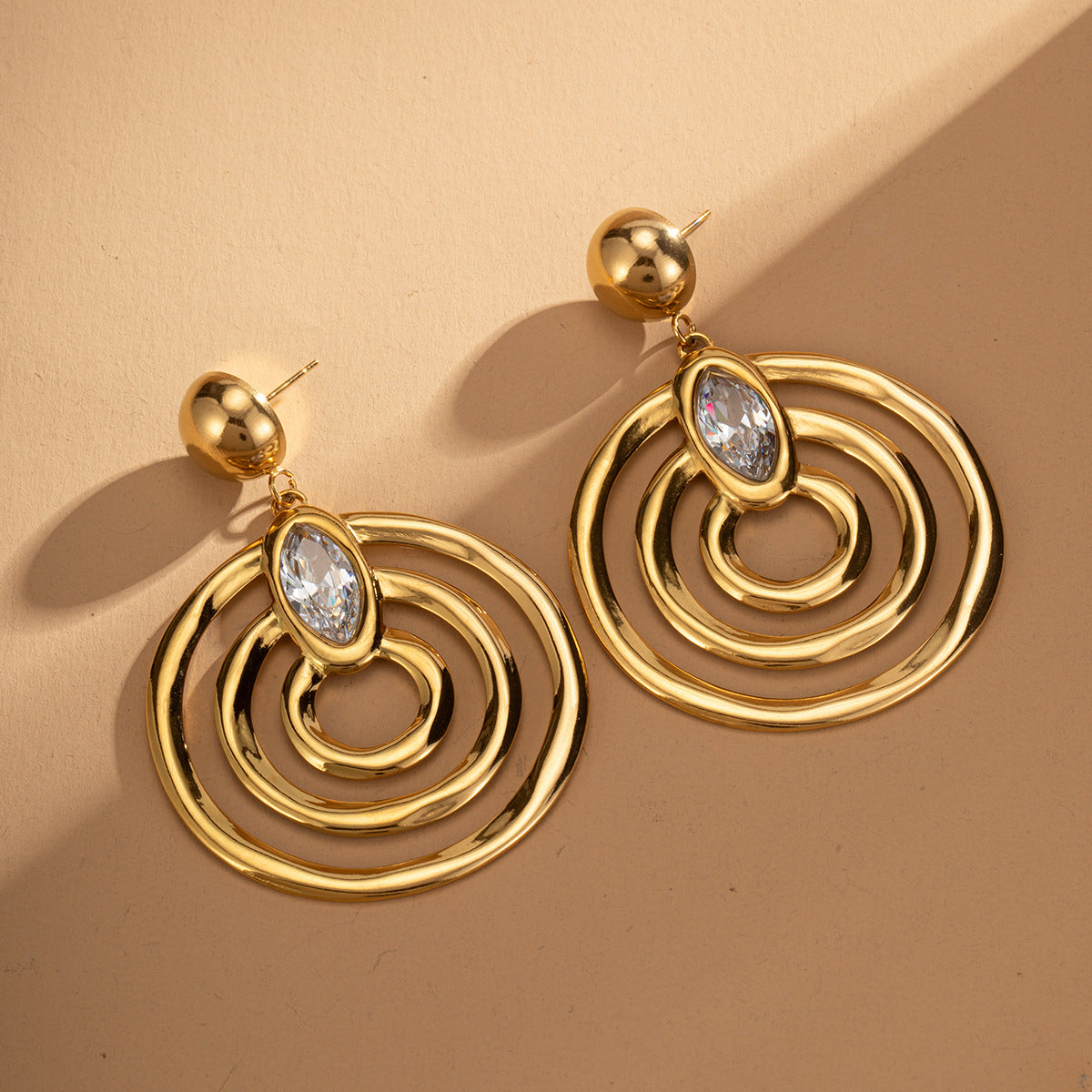 Boucle d'oreille en acier inoxydable