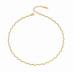 Collier ondulé en acier inoxydable