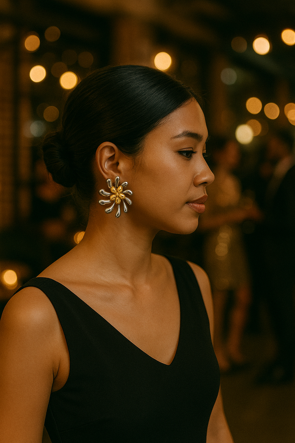 Boucles d’oreilles soleil fantaisie