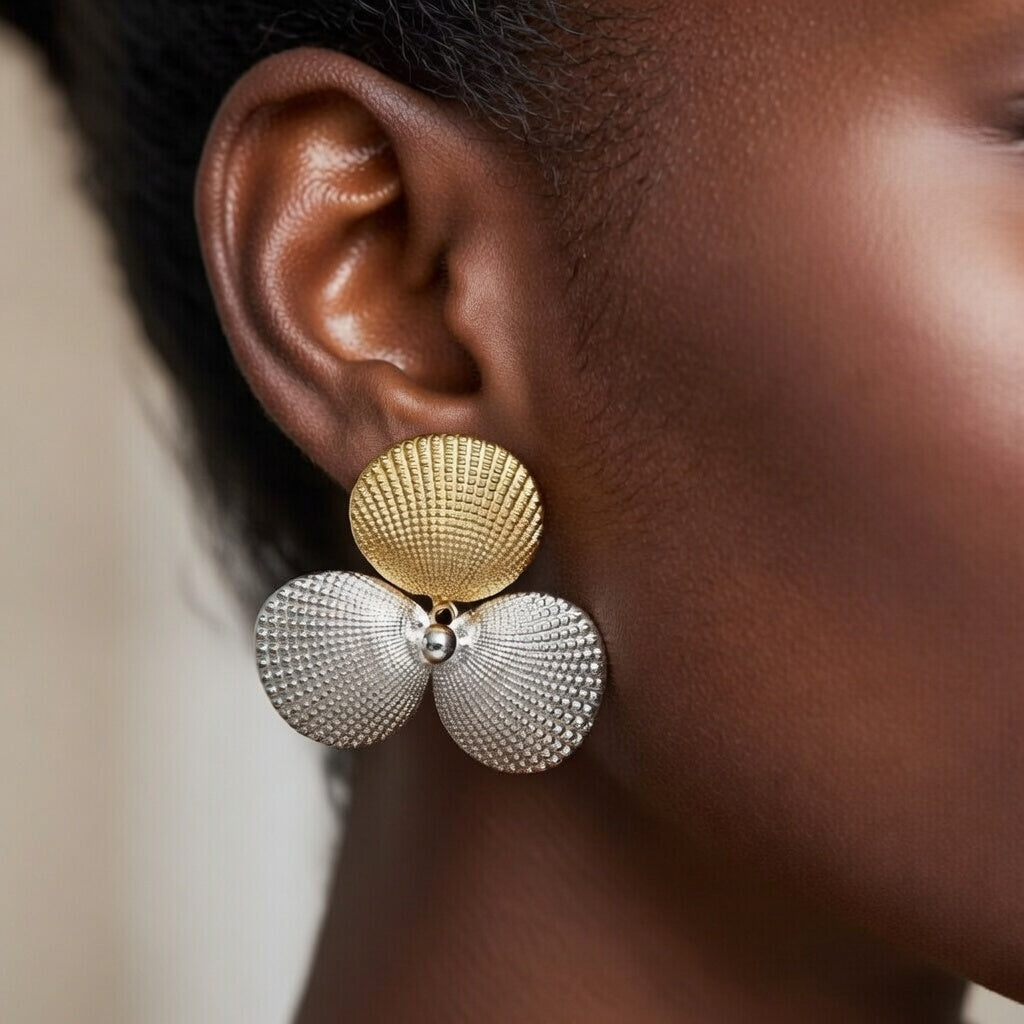 Boucles d’oreilles coquillage fantaisie