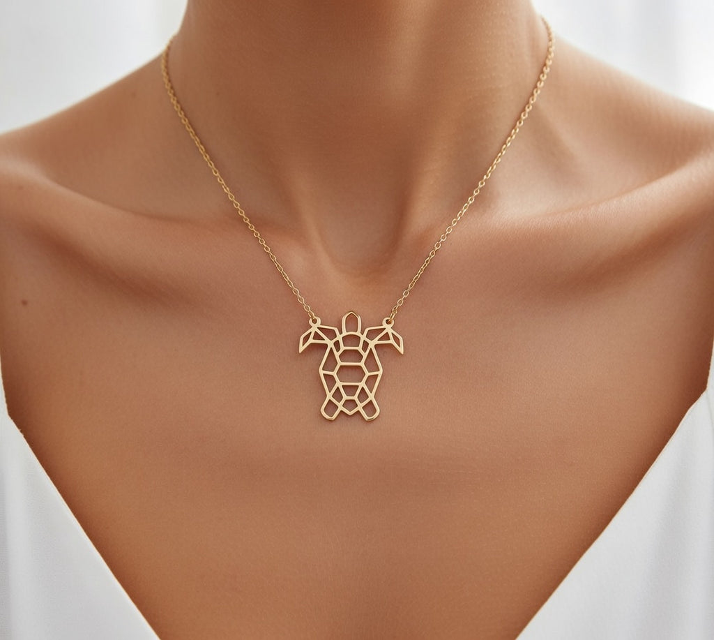 Collier tortue en acier inoxydable