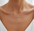 Collier tortue en acier inoxydable