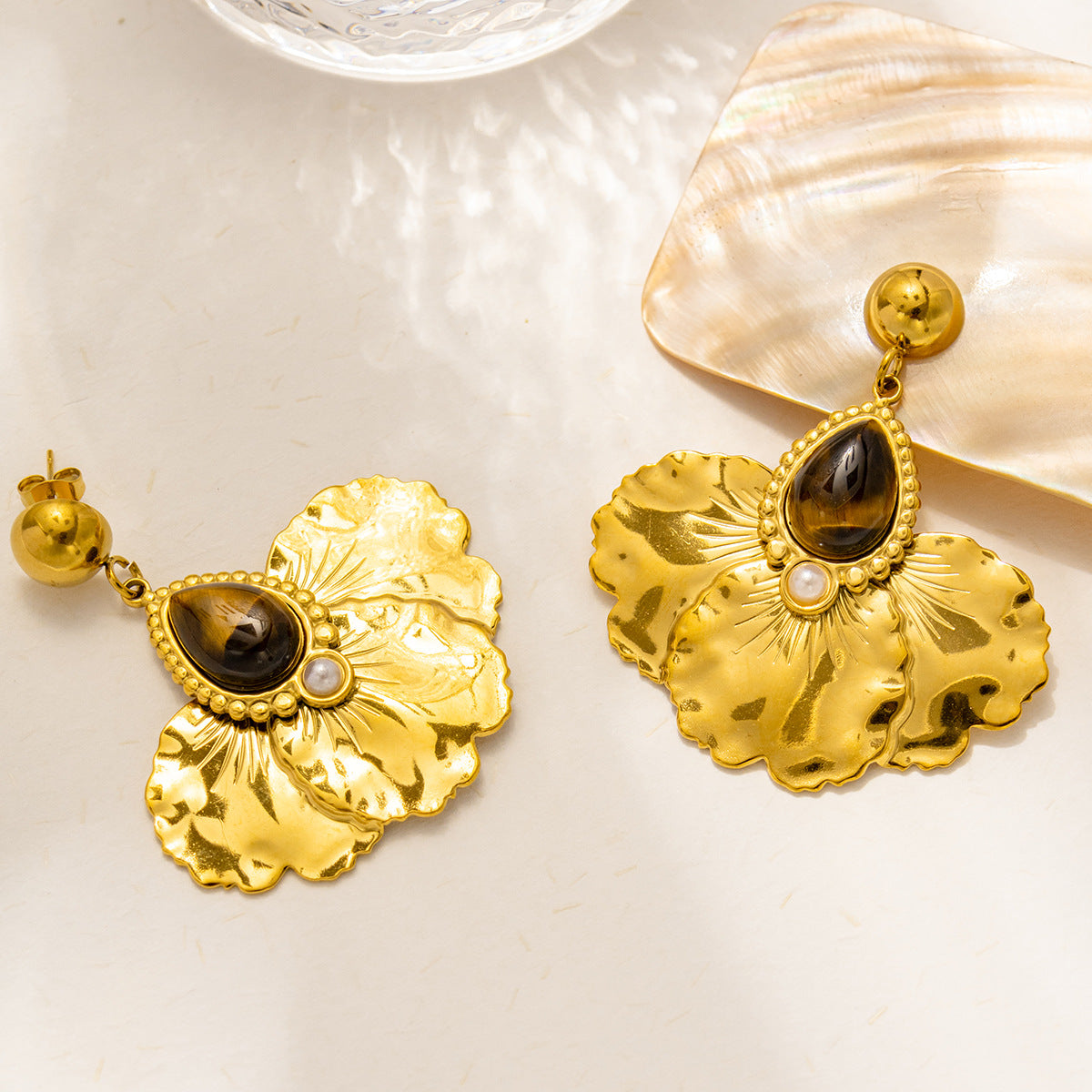 Boucle d'oreille en acier inoxydable