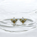 Boucles d’oreilles éventail fantaisie