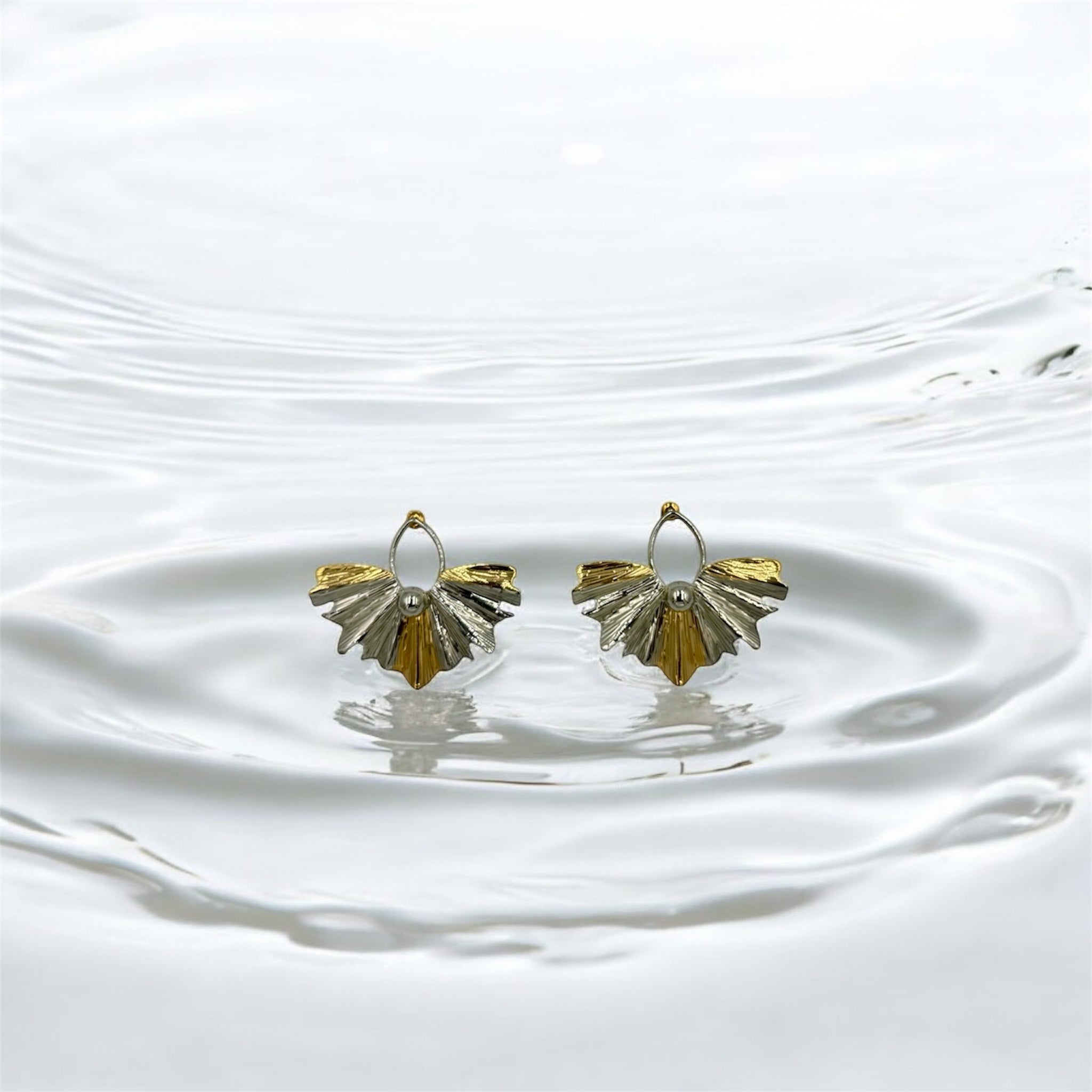 Boucles d’oreilles éventail fantaisie
