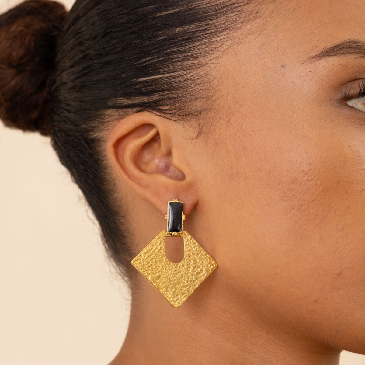 Boucle d'oreille en acier inoxydable