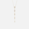 Collier Y en acier inoxydable – pierres scintillantes