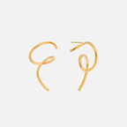 Boucles d’oreilles spirales en acier inoxydable