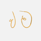 Boucles d’oreilles spirales en acier inoxydable