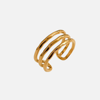 Bague multi-anneaux en acier inoxydable