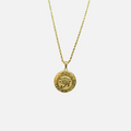 Collier Œil d'Horus en acier inoxydable doré – ETHNIKS
