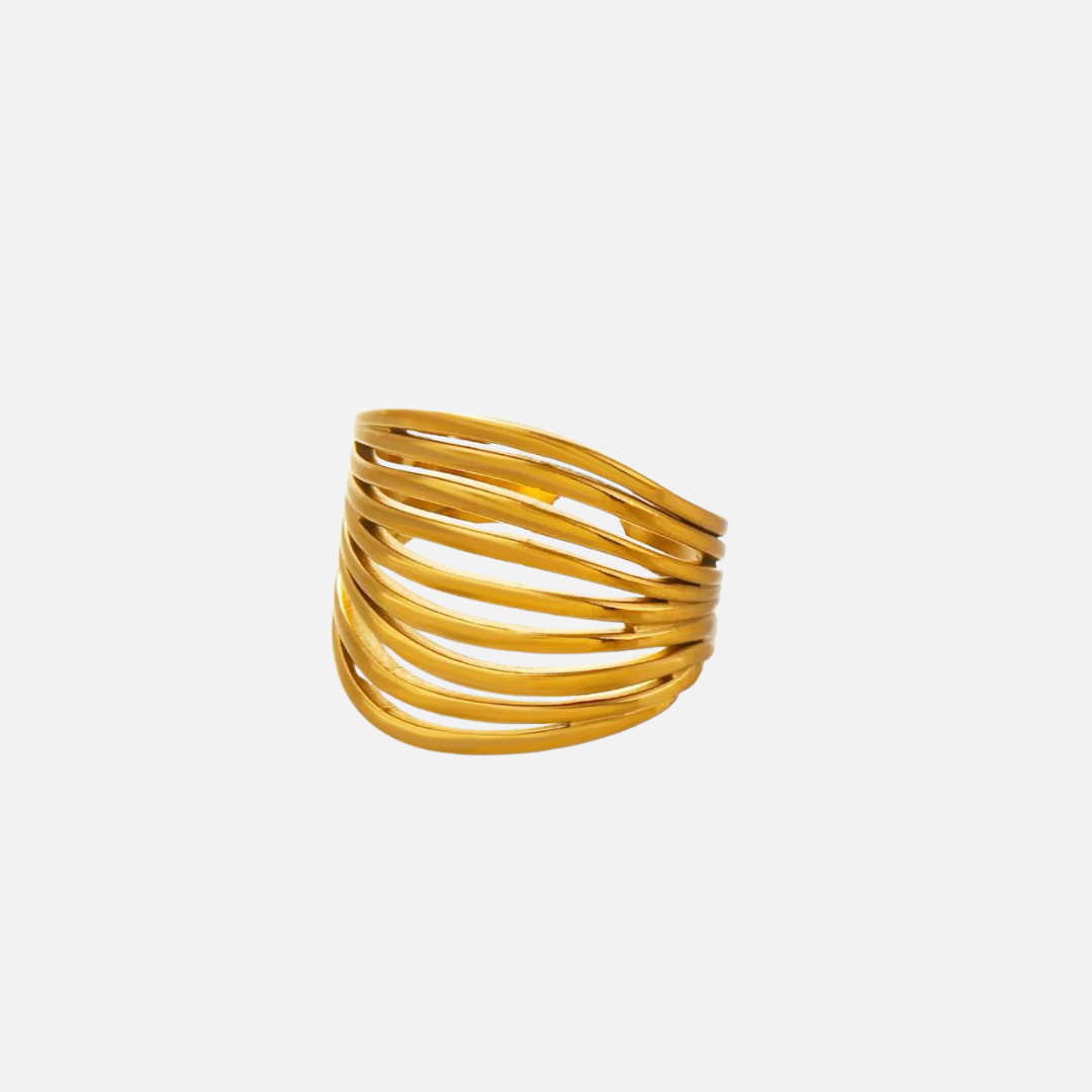 Bague multi-anneaux en acier inoxydable