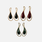 Boucles d'oreilles fantaisie pendantes goutte