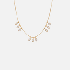 Collier Éclat – pampilles gouttes scintillantes en acier inoxydable