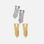 Boucles d'oreilles fantaisie pendantes maille métallique