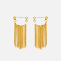 Boucles d’oreilles franges en acier inoxydable
