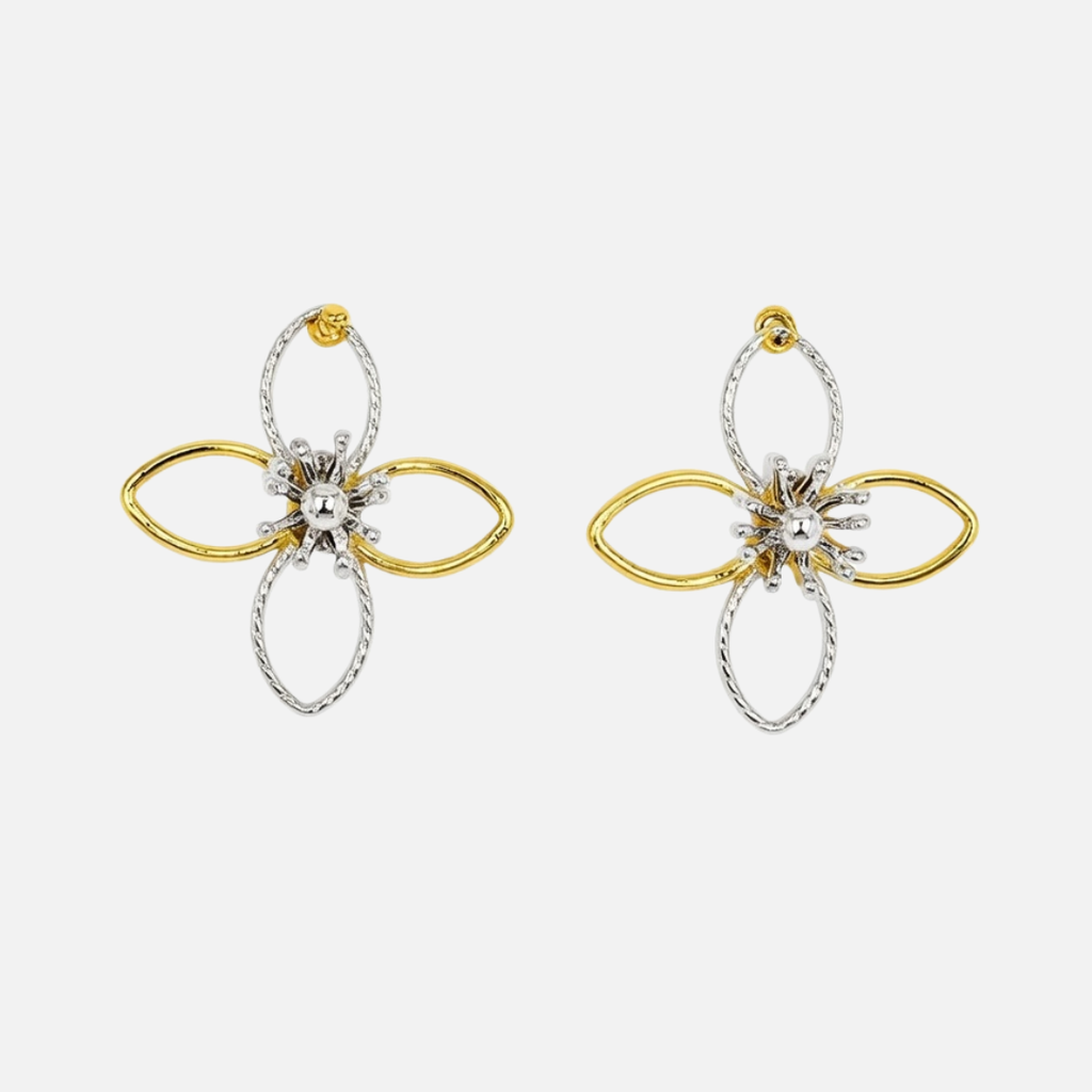 Boucles d’oreilles fleur fantaisie