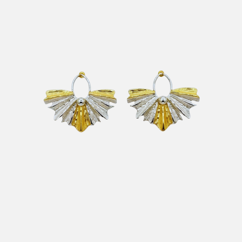 Boucles d’oreilles éventail fantaisie