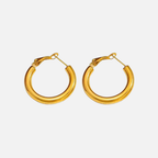 Boucles d'oreilles créoles en acier inoxydable