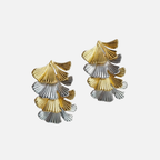 Boucles d’oreilles pétales superposées fantaisie