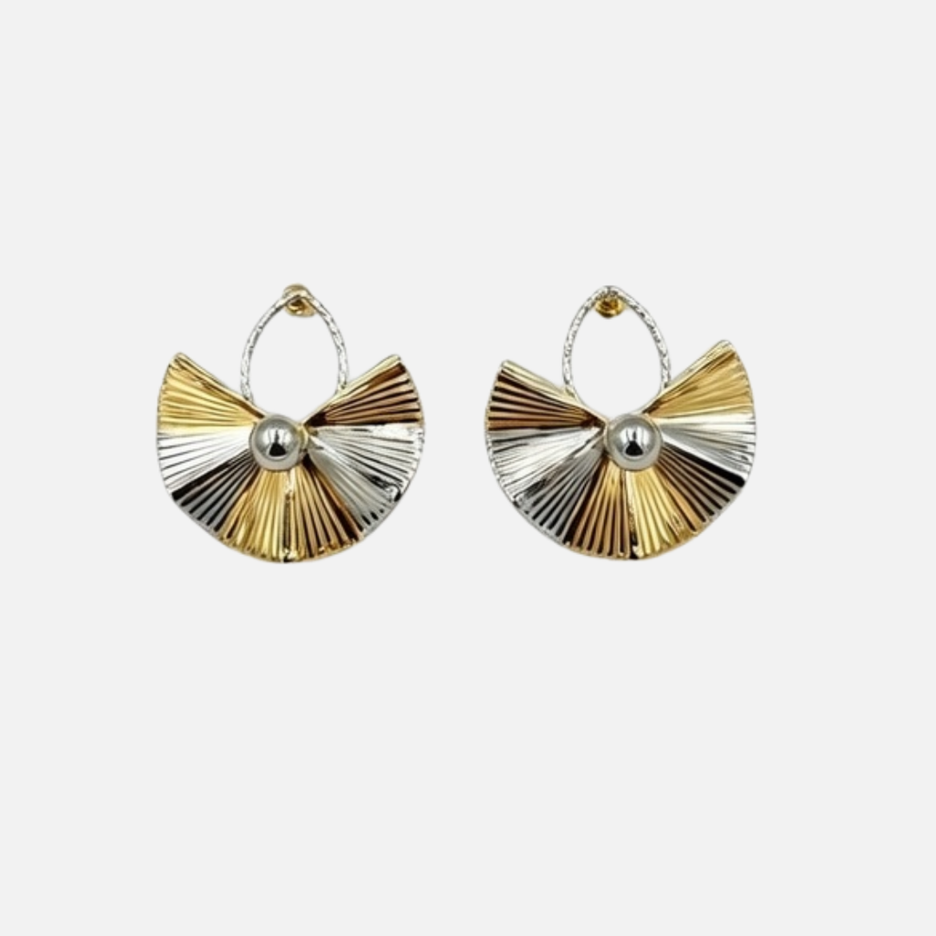 Boucles d’oreilles éventail fantaisie